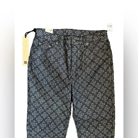 Ksubi Slim Pin Black Monogram Slim Fit Mid Rise Cropped Women’s Size 29 - Picture 8 of 16